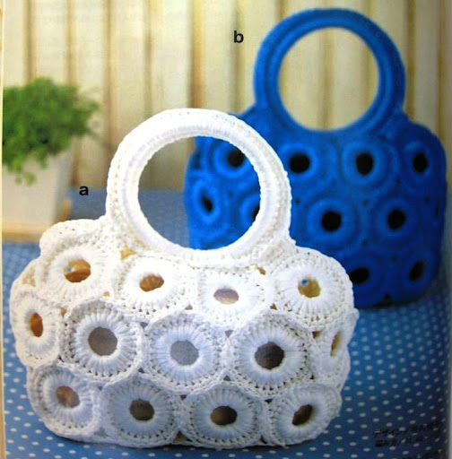 9 موديلات شنط  للأنيقات بالباترون (crochet handbag ) 4Iu08775