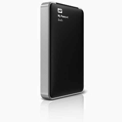  WD My Passport Studio 1TB Mac Portable External Hard Drive Storage FireWire(WDBGJA0010BBK-NESN)