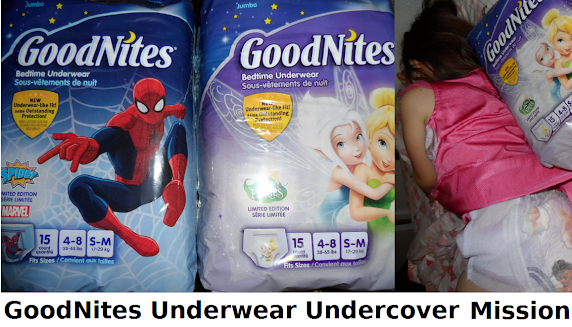 GoodNites Underwear Undercover Mission and No More Nighttime Wetting.