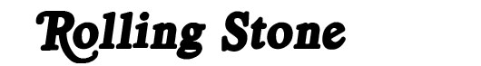 Royal Acidbath font logo revista Rolling Stone