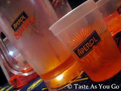 Aperol Spritz at Meatball Madness at the Food Network New York City Wine & Food Festival - Photo by Taste As You Go