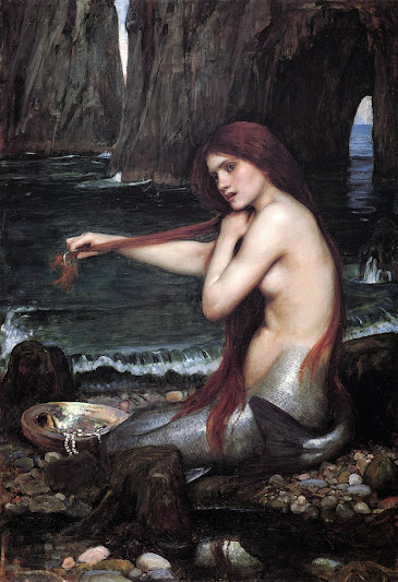 Picture of A Mermaid by John William Waterhouse, 1901..jpg 988 × 1 444 pixels