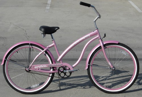 Basikal Fixie Warna Pink