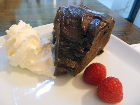 chocolate cake, chocolate sour cream bundt cake with chocolate ganache Picnic House, Portland, picnic restaurant