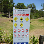 Blackbutt Reserve sign in Richley Reserve (401752)