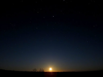 Moon rising