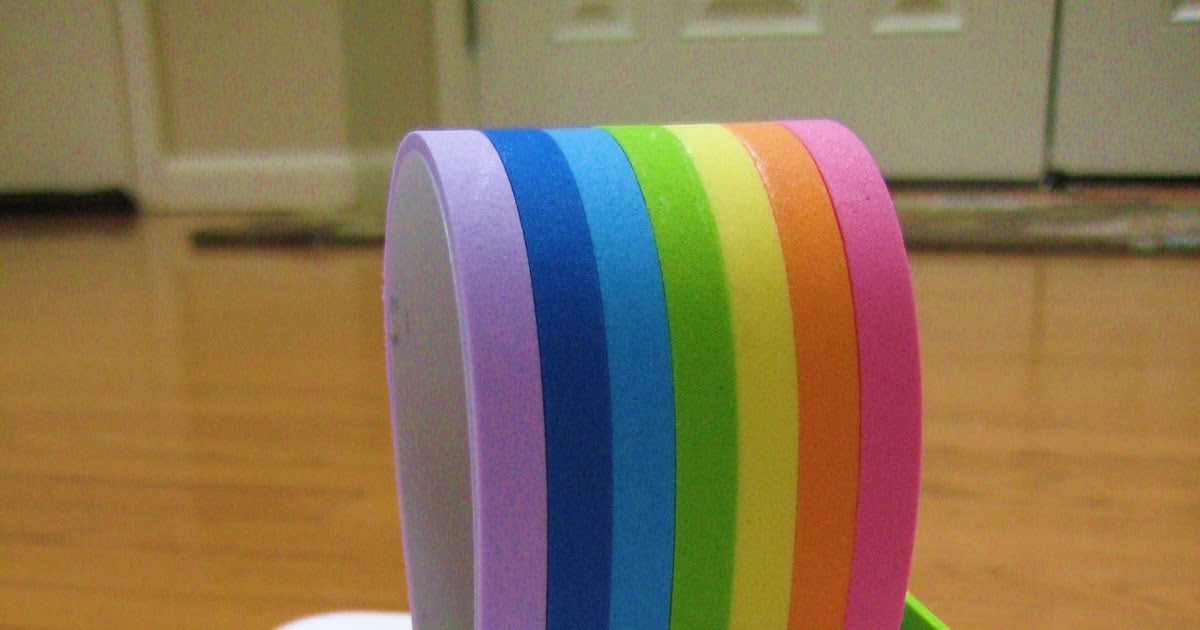 Vivid Rainbow Stripe Washi Tape