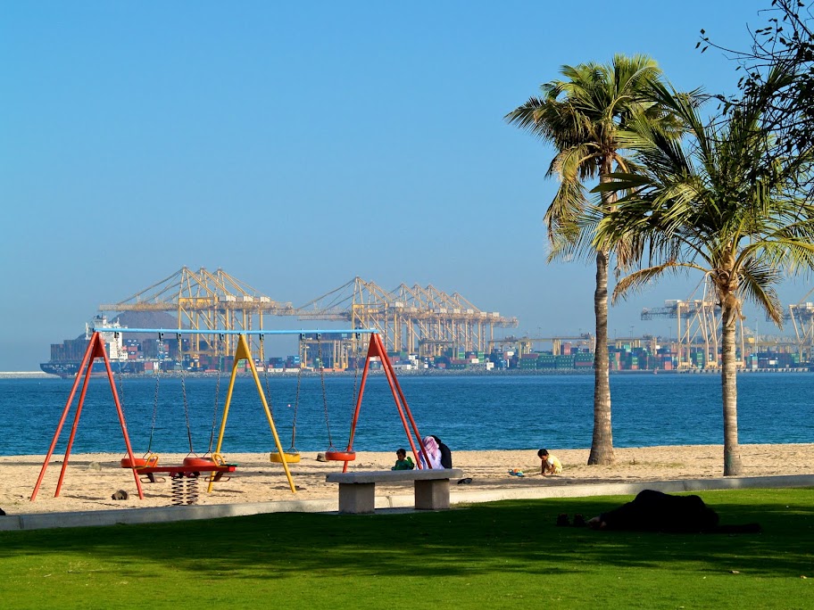 The corniche in Khorfakkan