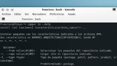 Instalando paquetes en openSUSE