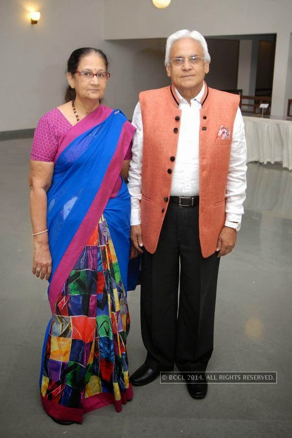 D.R and Saroj Mall during the alumni meet, held at Chitnavis Centre, in Nagpur. 