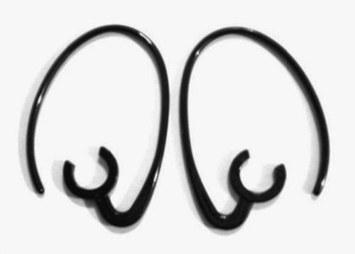  2 Black Earhooks for Jabra BT2090 BT2080 BT2070 BT2050 BT2040 BT2010 BT8040 BT4010 BT3010 BT4051 Wireless Bluetooth Headset Ear Hook Loop Clip Earhook Hooks Loops Clips Earloop Earclip Earloops Earclip Replacement Part Parts