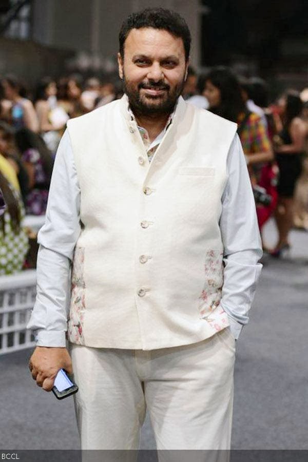 Anil Sharma attends the Wills Lifestyle India Fashion Week (WIFW) Spring/Summer 2014, held in Delhi. (Pic: Viral Bhayani)