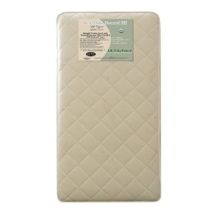  L A Baby Coconut 240 Coil Inner Spring Crib Mattress, Gold