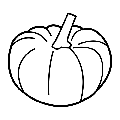 Pinto Dibujos: Calabaza para colorear