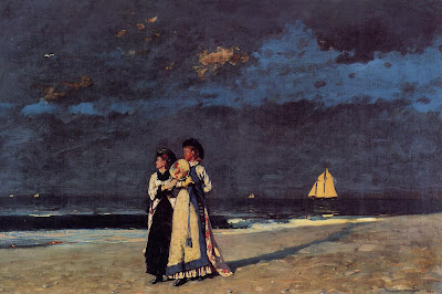 Winslow Homer - Promenade on the Beach (1880)