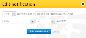 Edit Notification Email