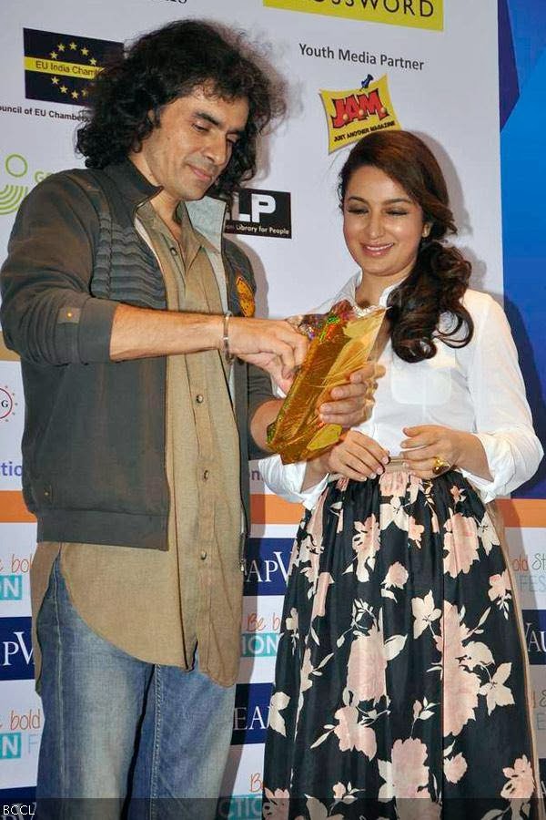 Filmmaker Imtiaz Ali during the launch of Tisca Chopra's book, Acting Smart: Your Ticket to Showbiz, held at the second edition of India Non-Fiction Festival, in Mumbai, on January 26, 2014. (Pic: Viral  Bhayani)