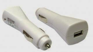 USB Car Charger (White)