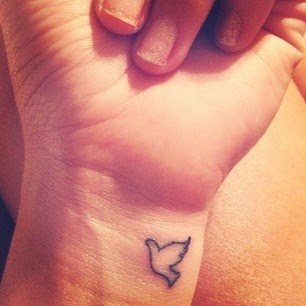 dove tattoo for wrist