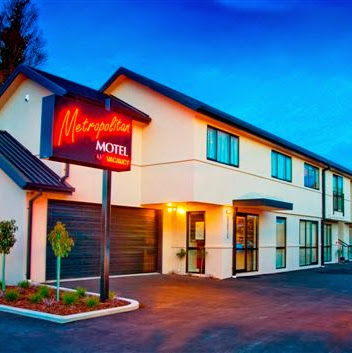 Metropolitan Executive Motel on Riccarton Christchurch logo