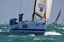 J/111 one-design sailbot- sailing in SPI Ouest France regatta