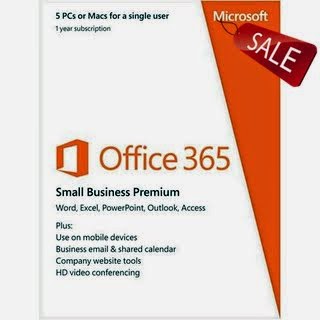 Microsoft Office 365 Small Business Premium 5 PCs or Macs Key Card (No Disc)