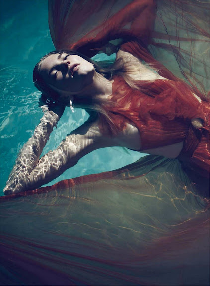 Ellen Danes, Water Baby? (Marie Claire UK Beauty, march 2012)