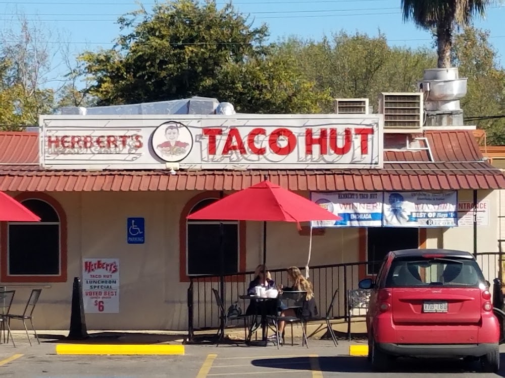Herbert's Taco Hut, San Marcos, Hays County, Texas, Amerika Serikat.