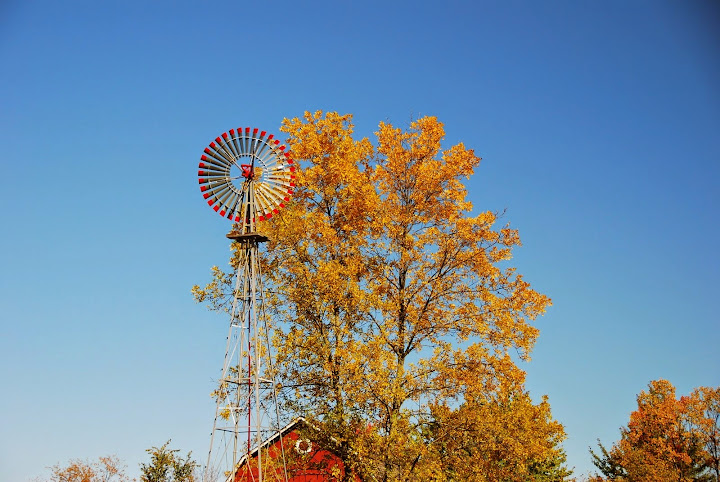 Farm Windmill . From Fall Color Weekend Getaway: Meijer Gardens & Sculpture Park