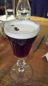 Essential Classic Cocktails, a cocktail class with David Shenault and Alan Akwai - the next final cocktail and my favorite, the Irish Coffee