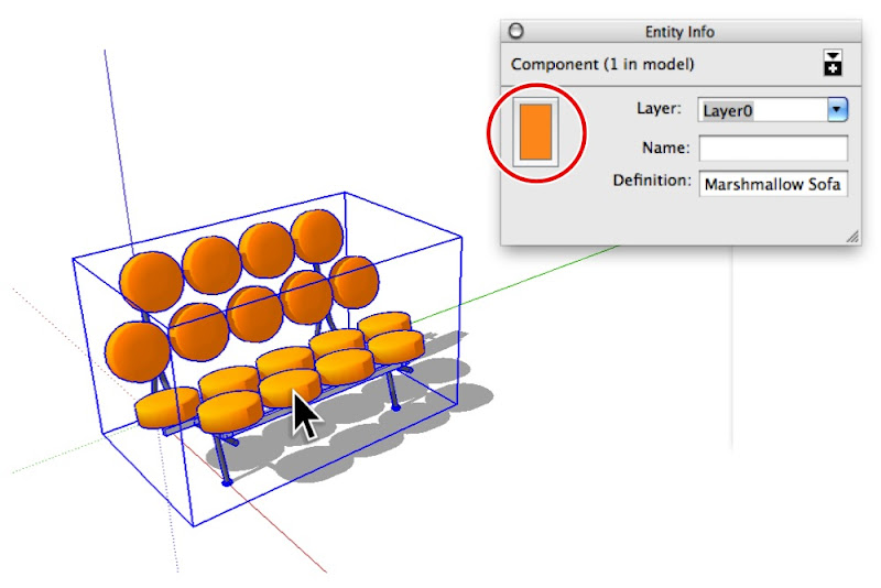 Assigning Materials To Groups And Components | SketchUp Blog