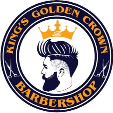 The King’s Golden Crown Barber Shop logo