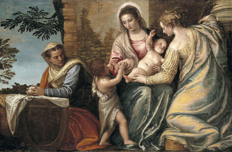 Paolo Veronese - Madonna and Child with St. Elizabeth, the Infant St. John the Baptist, and St. Justina