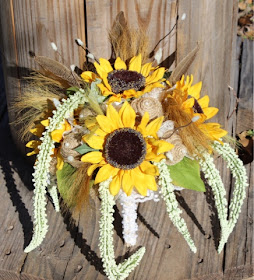 sunflower and burlap wedding
