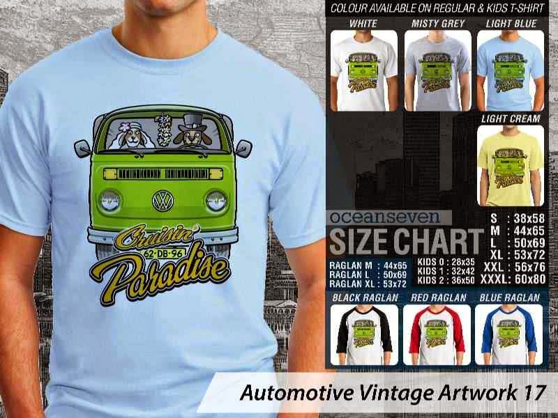 Kaos mobil Automotive Vintage Artwork 17 Cruisin Paradise