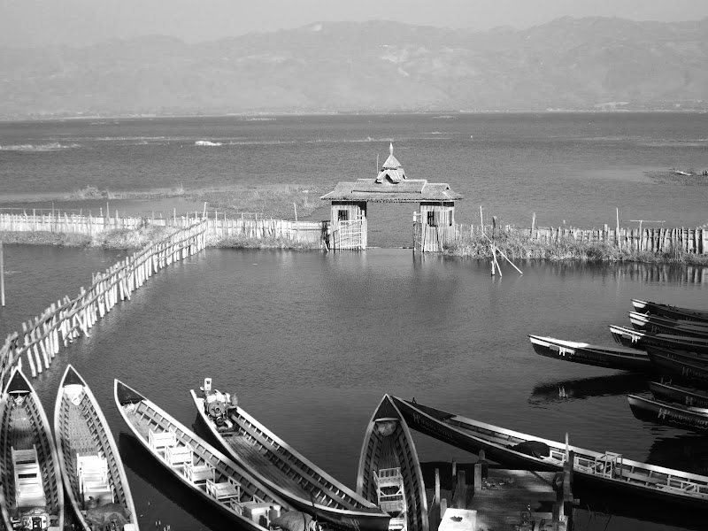 View of Inle Lake from a lakeside resort View of Inle Lake from a lakeside resort