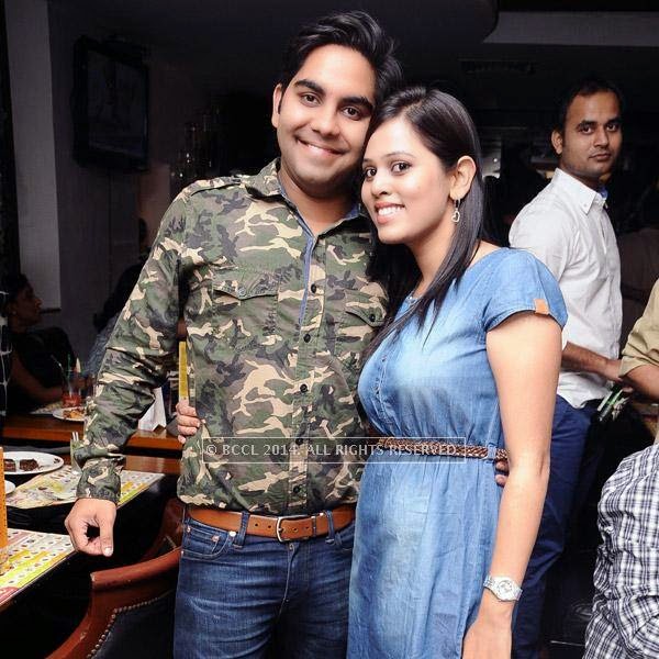 Nikhar and Anisha during a Weekend party, held at Zara.