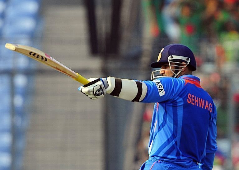 Virendra Sehwag no number jersey