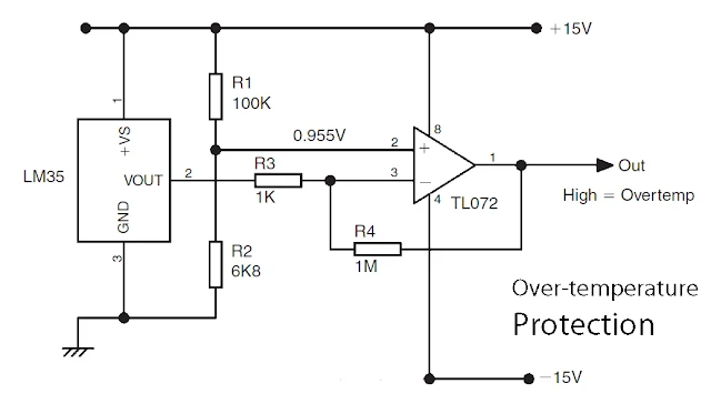 working circuit of LM35 temperatur sensor