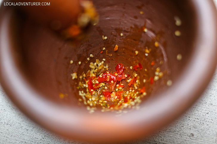 Thai Spicy Papaya Salad Recipe // Tried and True Recipes.