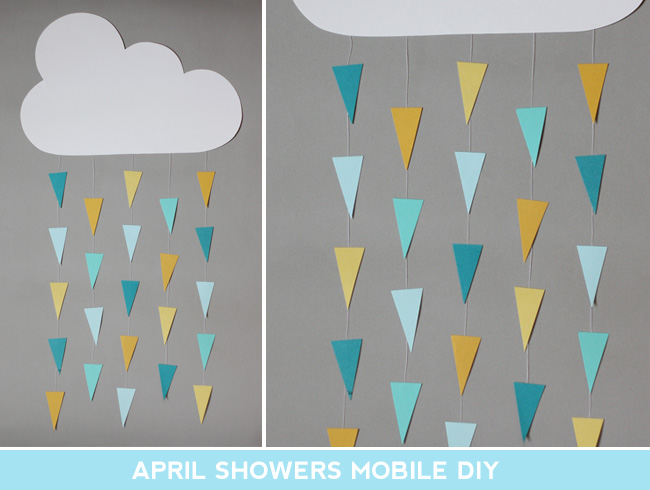 april showers mobile diy