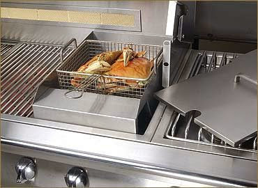  Alfresco AG-SF Grill Mounted Steamer/Fryer, Grill Accessory