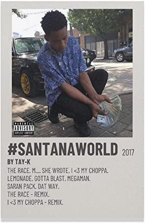 TAY-K - #SANTANAWORLD 2017 Canvas Poster Wall Art Decor Print Picture  Paintings for Living Room Bedroom Decoration Unframe-TAY-K - #SANTANAWORLD  2017212×18inch(30×45cm) : Amazon.ca: Home