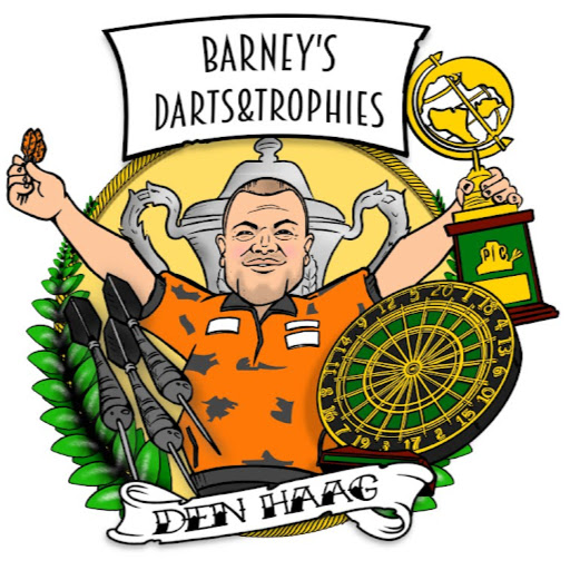 Barney's Darts en Trophies logo