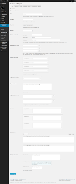 Admin Page Framework - Text, Password, and Textarea