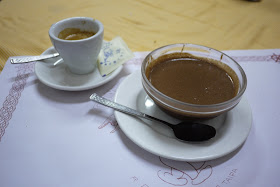 espresso and chocolate mousse in Macau