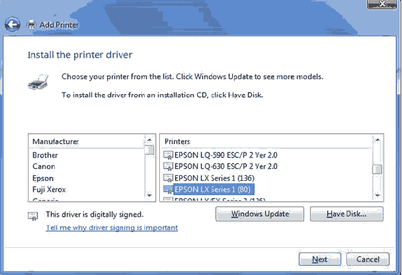 epson lx 300 driver windows 7 64 bit