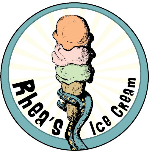 Rhea's Ice Cream logo