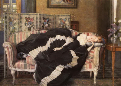 Konstantin Somov - A Sleeping Woman, 1909