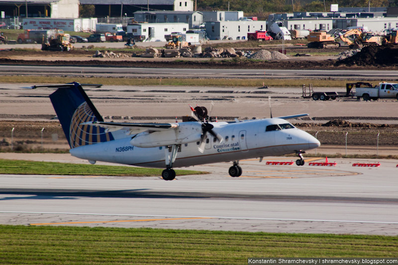 USA Ohio Columbus Continental Connection (CommutAir) De Havilland Canada DHC-8-202Q Dash 8 США Огайо Коламбус